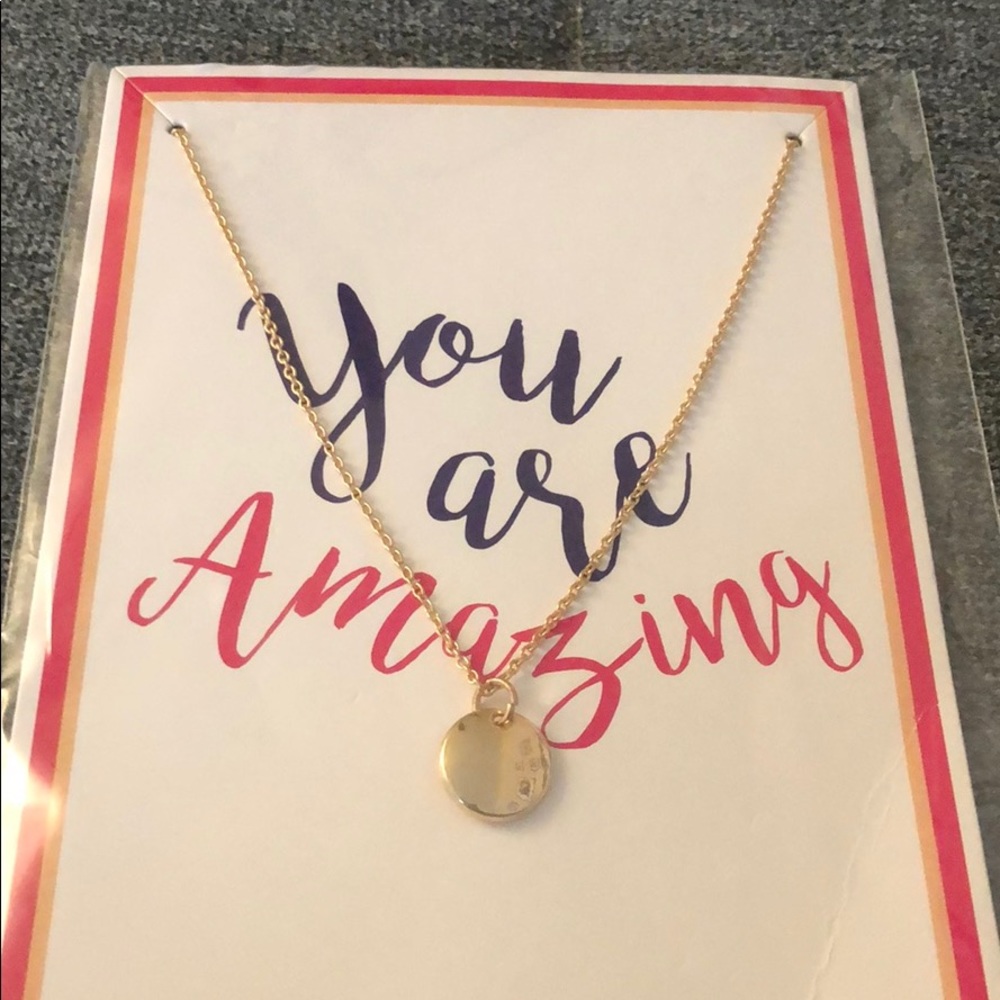 18” gold plated necklace